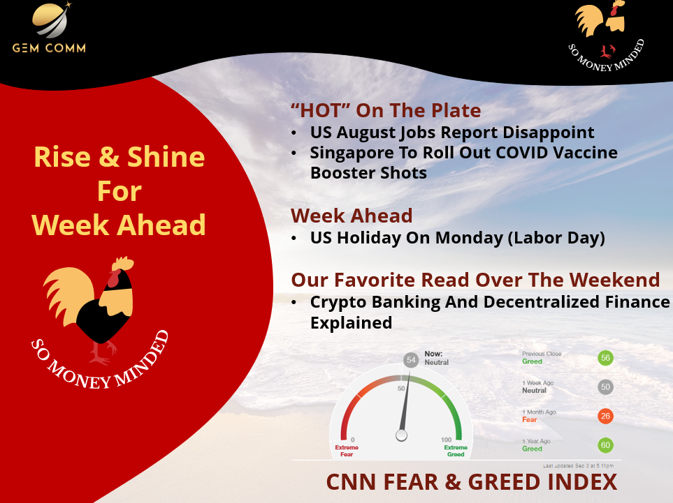 Rise and Shine For The Week Ahead (6 Sep)